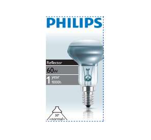Лампа накаливания Refl 60Вт E14 230В NR50 30D 1CT/30 Philips 923348744206 / 871150038242978 51286