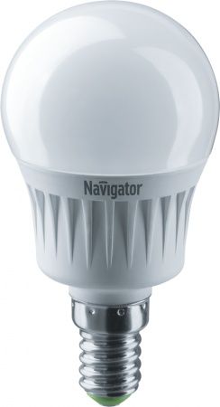 Лампа светодиодная 94 466 NLL-G45-7-230-2.7K-E14 7Вт шар 2700К тепл. бел. E14 500лм 176-264В Navigator 94466 300231