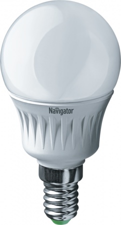 Лампа светодиодная 94 476 NLL-P-G45-5-230-2.7K-E14 5Вт шар 2700К тепл. бел. E14 330лм 220-240В Navigator 94476 286598