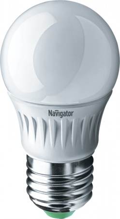 Лампа светодиодная 94 477 NLL-P-G45-5-230-2.7K-E27 5Вт шар 2700К тепл. бел. E27 330лм 220-240В Navigator 94477 286599