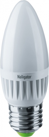 Лампа светодиодная 94 493 NLL-C37-7-230-2.7K-E27-FR 7Вт свеча 2700К тепл. бел. E27 500лм 176-264В Navigator 94493 300229