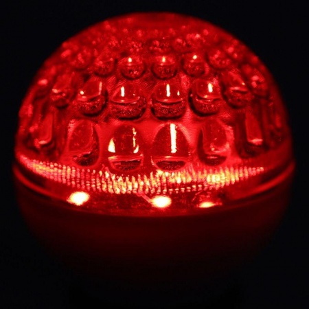 Лампа светодиодная d-50 10LED 1Вт шар E27 24В красн. Neon-Night 405-612 248360