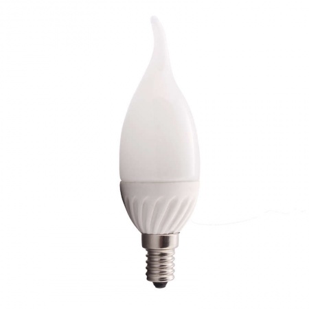 Лампа светодиодная HLB 07-38-C-02 7Вт свеча 4000К белый E14 550лм 165-265В Новый Свет 500214 307443