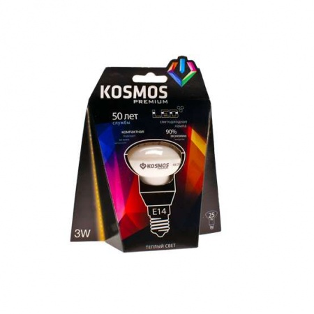 Лампа светодиодная LED KOSMOS premium 3Вт REFLECTOR 39мм E14 230В 3000К Космос KLED3wR39230vE1427 236016