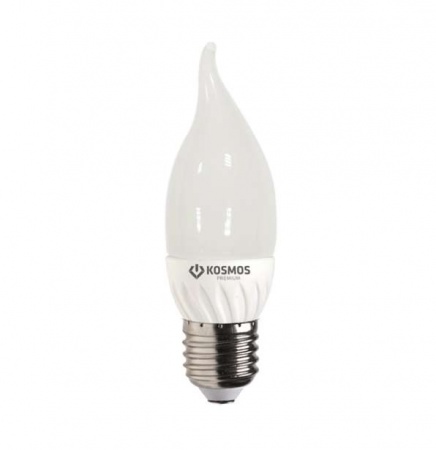 Лампа светодиодная LED KOSMOS premium 3Вт Свеча на ветру E27 230В 3000К Космос KLED3wCW230vE2727 277363