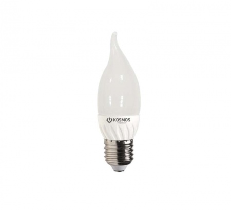 Лампа светодиодная LED KOSMOS premium 3Вт Свеча на ветру E27 230В 4500К Космос KLED3wCW230vE2745 277364