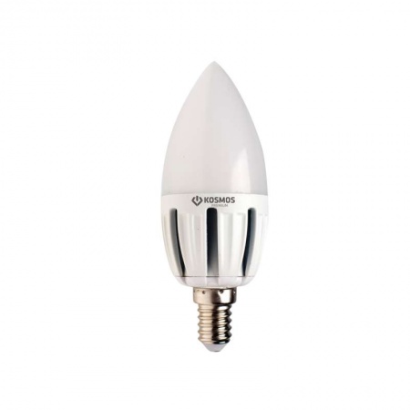 Лампа светодиодная LED KOSMOS premium 5Вт Свеча E27 230В 3000К Космос KLED5wCN230vE2727 277369