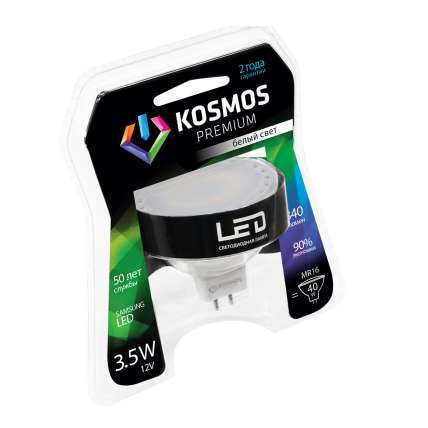 Лампа светодиодная LED KOSMOS premium 7Вт MR16 GU5.3 230В 4500К Космос KLED7wMR16GU53230v45 291697