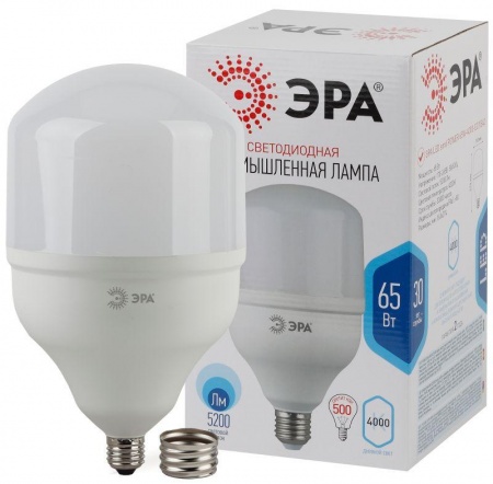 Лампа светодиодная LED smd POWER 65W-4000-E27/E40 ЭРА Б0027923 1231366