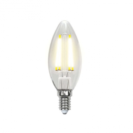 Лампа светодиодная LED-C35-6Вт/WW/E14/CL GLA01TR прозр. Uniel UL-00002196 502153