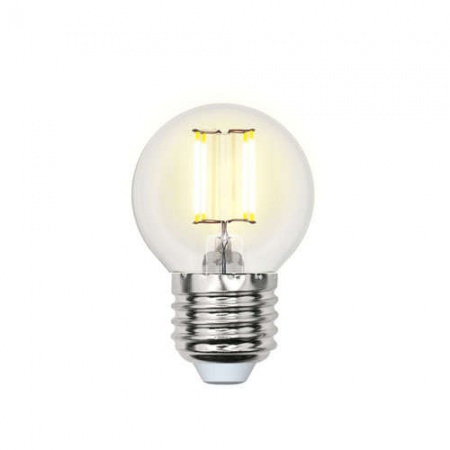 Лампа светодиодная LED-G45-6Вт WW E27 CL PLS02WH картон Uniel UL-00000196 412004
