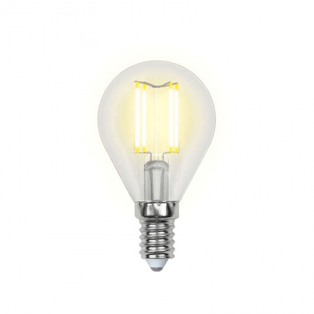 Лампа светодиодная LED-G45-6Вт/NW/E14/CL GLA01TR прозр. Uniel UL-00002207 502160