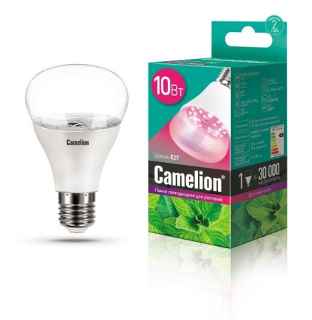 Лампа светодиодная LED10-PL/BIO/E27 для растений 10Вт 220В Camelion 13241 1229949