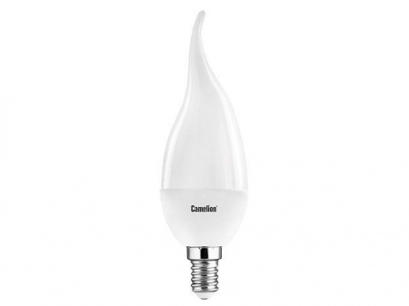 Лампа светодиодная LED5-CW35/830/E14 5Вт свеча на ветру 3000К тепл. бел. E14 390лм 220-240В Camelion 12033 397017