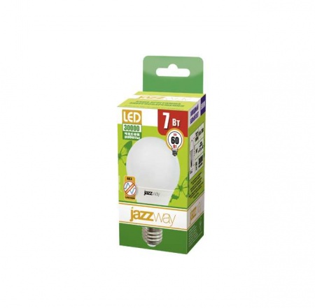 Лампа светодиодная PLED- ECO- A60 7Вт E27 3000К 8+2 JazzWay 4895205014152 494387