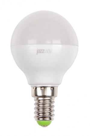 Лампа светодиодная PLED-SP G45 9Вт шар 3000К тепл. бел. E14 820лм 230В JazzWay 4897062859570 423597