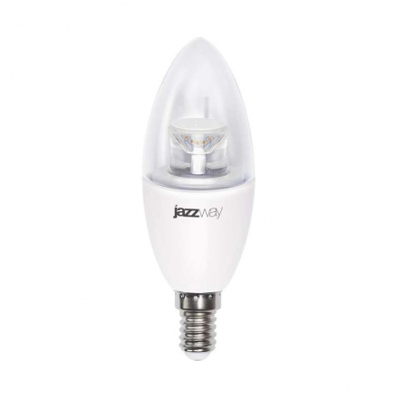 Лампа светодиодная диммируемая PLED-DIM C37 7Вт свеча 2700К тепл. бел. E14 520лм 230В JazzWay 4690601035349 303691