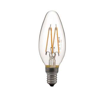 Лампа светодиодная филаментная СДФ-4-2 В35 E14 2700К Лисма 3910100 / 407662