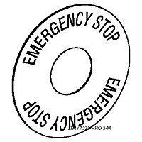 Маркировка EMERGENCY STOP SchE ZB6Y7330 201150