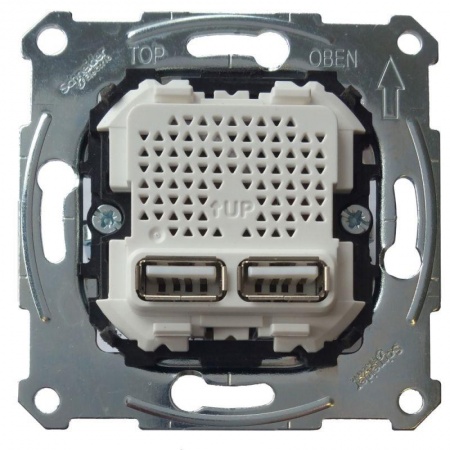 Механизм Merten USB зарядного устройства 2.1А SchE MTN4366-0100 471728