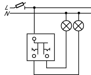 Механизм выключателя 2-кл. 10А Basic 250В ABB 1012-0-1085 31179