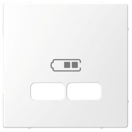 Накладка центральная Merten D-Life для механизма USB 2.1А SD бел. лотос SchE MTN4367-6035 471736