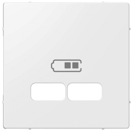 Накладка центральная Merten для механизма USB 2.1А SM полярный бел. SchE MTN4367-0319 471729