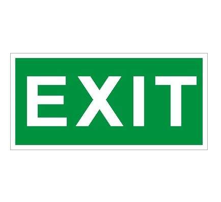 Наклейка "Exit" ПЭУ 012 (250х115) SIRAH СТ 2502001990 416175