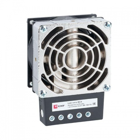 Обогреватель на DIN-рейку с вентилятором 100Вт 230В IP20 Quardo PROxima EKF heater-vent-q-100-20 447637