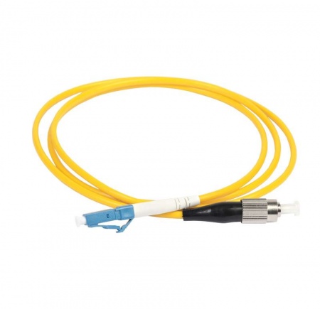 Патч-корд оптический коммутационный переходной для одномодового кабеля (SM); 9/125 (OS2); FC/UPC-LC/UPC; одинарного исполнения (Simplex); LSZH (дл.1м) ITK FPC09-FCU-LCU-C1L-1M 401871