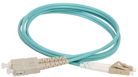 Патч-корд оптический коммутационный соединительный для многомодового кабеля (MM); 50/125 (OM3); LC/UPC-SC/UPC (Duplex) (дл.100м) ITK FPC5003-LCU-SCU-C2L-100M 412524