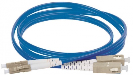 Патч-корд оптический коммутационный соединительный для многомодового кабеля (MM); 50/125 (OM4); LC/UPC-SC/UPC (Duplex) (дл.10м) ITK FPC5004-LCU-SCU-C2L-10M 412561
