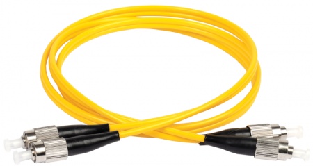 Патч-корд оптический коммутационный соединительный для одномодового кабеля (SM); 9/125 (OS2); FC/UPC-FC/UPC (Duplex) (дл.100м) ITK FPC09-FCU-FCU-C2L-100M 412238