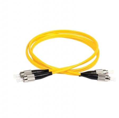 Патч-корд оптический коммутационный соединительный для одномодового кабеля (SM); 9/125 (OS2); FC/UPC-FC/UPC; двойного исполнения (Duplex); LSZH (дл.1м) ITK FPC09-FCU-FCU-C2L-1M 401847