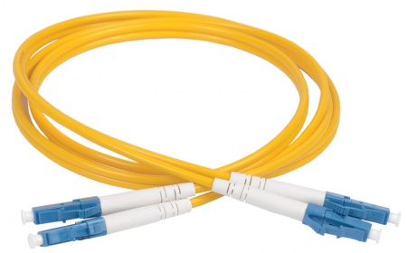 Патч-корд оптический коммутационный соединительный для одномодового кабеля (SM); 9/125 (OS2); LC/UPC-LC/UPC (Duplex) (дл.15м) ITK FPC09-LCU-LCU-C2L-15M 412261