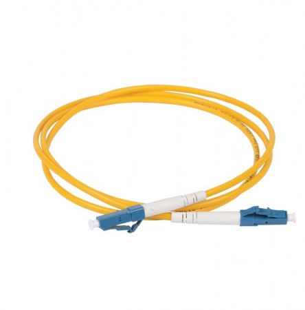 Патч-корд оптический коммутационный соединительный для одномодового кабеля (SM); 9/125 (OS2); LC/UPC-LC/UPC; одинарного исполнения (Simplex); LSZH (дл.1м) ITK FPC09-LCU-LCU-C1L-1M 401850