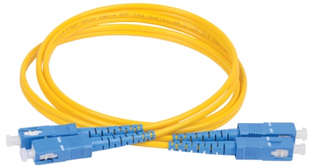 Патч-корд оптический коммутационный соединительный для одномодового кабеля (SM); 9/125 (OS2); SC/UPC-SC/UPC (Duplex) (дл.50м) ITK FPC09-SCU-SCU-C2L-50M 412311