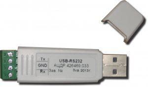 Преобразователь интерфейсов USB-RS-232 с гальванической развязкой питание от USB порта Болид 216203 293966