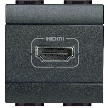 Разъем HDMI LivingLight антрацит Leg BTC L4284 1041344
