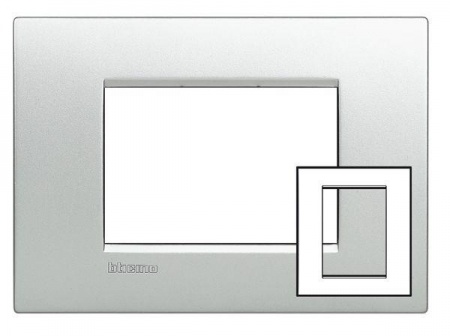 Рамка 3мод. Air LivingLight алюм. Leg BTC LNC4826TE 325883