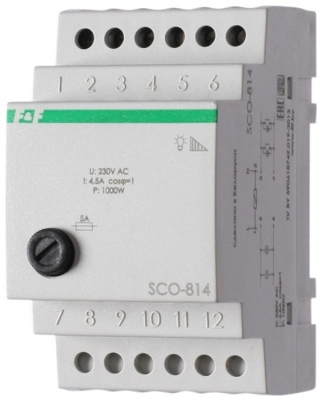 Регулятор освещенности SCO-814 (для ламп накал. мощность до 1000Вт; 3 модуля; 230В 4.5А IP20) F&F EA01.006.003 320148