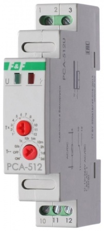 Реле времени PCA-512U (задержка выкл. 12-264В AC/DC 8А 1перекл. IP20 монтаж на DIN-рейке) F&F EA02.001.002 253879