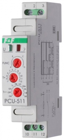 Реле времени PCU-511 (многофункц. 230В 8А 1перекл. IP20 монтаж на DIN-рейке) F&F EA02.001.010 253887