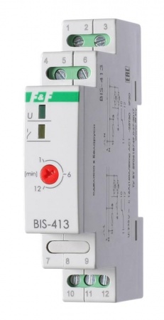 Реле импульсное BIS-413 (с встроенным таймером; монтаж на DIN-рейке 230В 16А 1P IP20) F&F EA01.005.003 320142