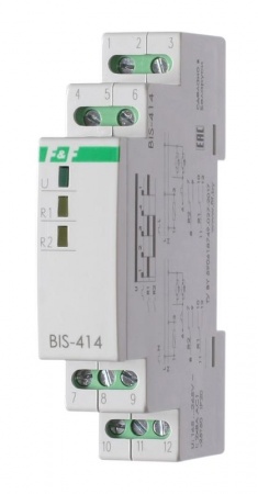 Реле импульсное BIS-414 (управление двумя нагрузками; монтаж на DIN-рейке 230В 2х8А 2х1Z IP20) F&F EA01.005.005 320143