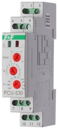 Реле многофункциональное PCU-530 (1 модуль; монтаж на DIN-рейке 100-264В AC/DC 3х8А 3NO/NC IP20) F&F EA02.001.025 439963