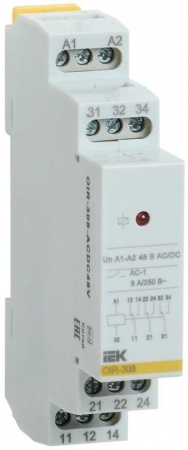 Реле промежуточное OIR 3 конт. (8А) 48В AC/DC ИЭК OIR-308-ACDC48V 463900