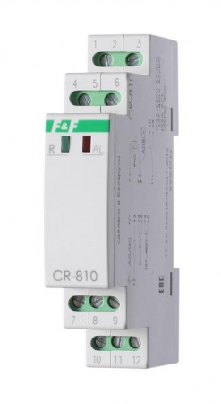 Реле температурное CR-810 (с внешн. термист. датчиками DIN-рейка 230В 16А 1перекл.) F&F EA05.002.001 276147