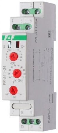 Реле тока PR-611-04 (360-540А ; регулир. задержка отключ.; с выносным ТТ в комплекте 1 модуль; монтаж на DIN-рейке) F&F EA03.004.009 501722