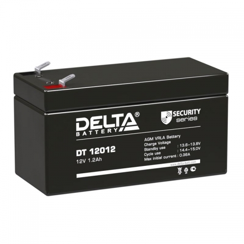 Батарея аккумуляторная 12В 1.2А.ч (97х43х58) Delta DT 12012 265388